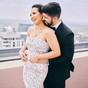 Dress the Population W&B Polka Dot Cocktail Dress